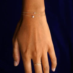 Small Pearl Slide Bracelet