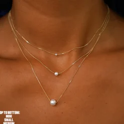 Small Pearl Slide Necklace