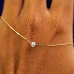 Small Pearl Slide Necklace