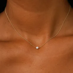 Small Pearl Slide Necklace
