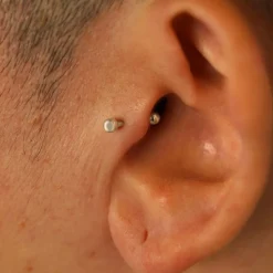 Small Straight Barbell Piercing