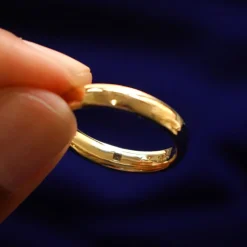 Square Carre Cut Diamond Band
