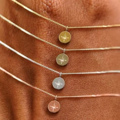 Star Disk Necklace
