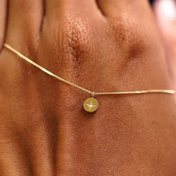 Star Disk Necklace