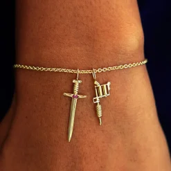 Thick Cable Anklet