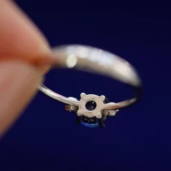 Three Stone Sapphire Ring