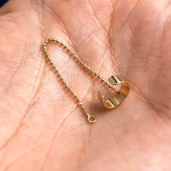 Wide Cuff With Chain