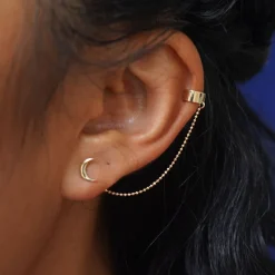 Wide Cuff With Chain